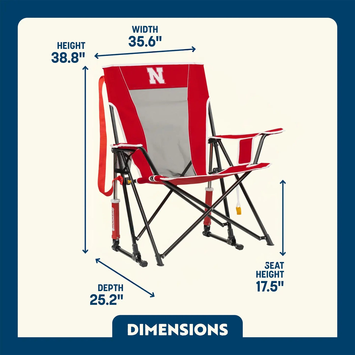 Comfort Pro Rocker™ - Nebraska Cornhuskers